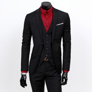 Completo Tre Pezzi da Uomo: Blazer, <span class=keywords><strong>Pantaloni</strong></span> e Gilet / Set Elegante per Affari e Casual con Giacca, Gilet e <span class=keywords><strong>Pantaloni</strong></span> - Product Image 2