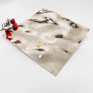 Panel de Acero Inoxidable EX170 de Fábrica, 4x8, 304, Diseño 3D, Ondas de Agua, Lámina de Espejo Dorada en Relieve, Placa de Acero Inoxidable con Efecto de Ondas - Product Image 6