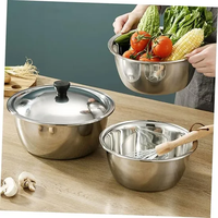 Bol en acier inoxydable 316 de qualité supérieure, écologique, style coréen, vaisselle, soupe, riz