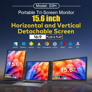 2025 sản phẩm mới-xách tay máy tính xách tay Ba Màn hình 15.6 inch có thể tháo rời màn hình kép dọc ngang cài đặt Loại C - Product Image 2