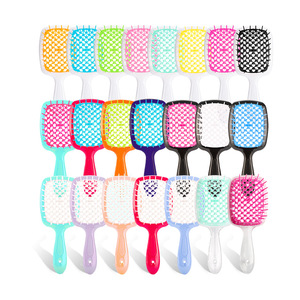 Lohas New soffice <span class=keywords><strong>spazzola</strong></span> per capelli <span class=keywords><strong>spazzola</strong></span> per capelli a rete cava pettine per capelli Anti-nodo districante per capelli bagnati e asciutti e folti capelli