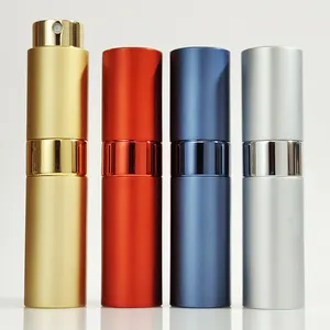 8ml 10ml 15ml Empty Lady Pink Gold Aluminum Alloy Refillable Fragrance Atomizers Perfume Bottle Atomizer