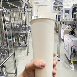 Eco ถ้วยกระดาษผนังสองชั้นหนาแบบใช้แล้วทิ้งสำหรับเครื่องดื่มร้อนร้านกาแฟและใช้นำกลับบ้าน - Product Image 1