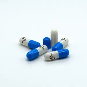Голубые пустые желатиновые капсулы таблетки