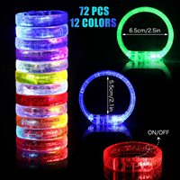 Bracelets Clignotants LED Bon Marché à Changement de Couleurs Multiples, Bracelets Lumineux Clignotants pour Soirée Néon