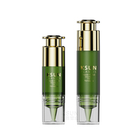 Emballage pour soins de la peau, flacon en PET plastique de 10 ml et 15 ml, seringue compte-gouttes pour sérum, estampage à chaud, pour salon de beauté