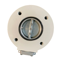 Vanne papillon en acier inoxydable pour transformateur DN80 DN100 DIN42560 C5 résistante à la corrosion, conception personnalisée