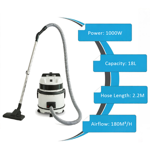 Aspirateur multifonction silencieux 18L avec débit d'air de 53L/S, câble de 10M et accessoires pour tapis et sols pour l'entretien ménager - Product Image 6