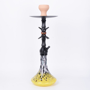 Atacado Novo Conjunto de Narguilé Colorido de Alumínio 58CM com Técnica de Espelho, Ecológico, Exclusivo, LED, Mangueira Única de Silicone, 6 Conjuntos/Caixa - Product Image 6
