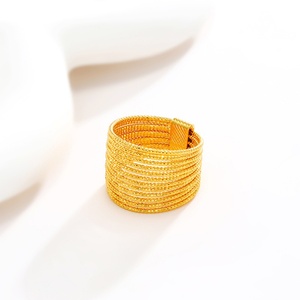 18K <b>Gold</b> Plated Trendy Luxury Gemstone <b>Rings</b> for Women Brass Waterproof Jewelry Zircon Channel <b>Set</b> Geometric Design Wedding - Product Image 2