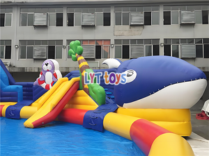 <span class=keywords><strong>Parc</strong></span> <span class=keywords><strong>aquatique</strong></span> gonflable commercial personnalisé pour l'extérieur, équipement de <span class=keywords><strong>parc</strong></span> <span class=keywords><strong>aquatique</strong></span> pour les familles et les événements, plaisir des <span class=keywords><strong>vacances</strong></span> - Product Image 3