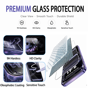OEM ODM Custom Auto Alignment <b>Screen</b> <b>Protector</b> for iPhone 14-18 2.5D HD Clear <b>Privacy</b> Tempered Glass Dust Free Easy Installation - Product Image 4
