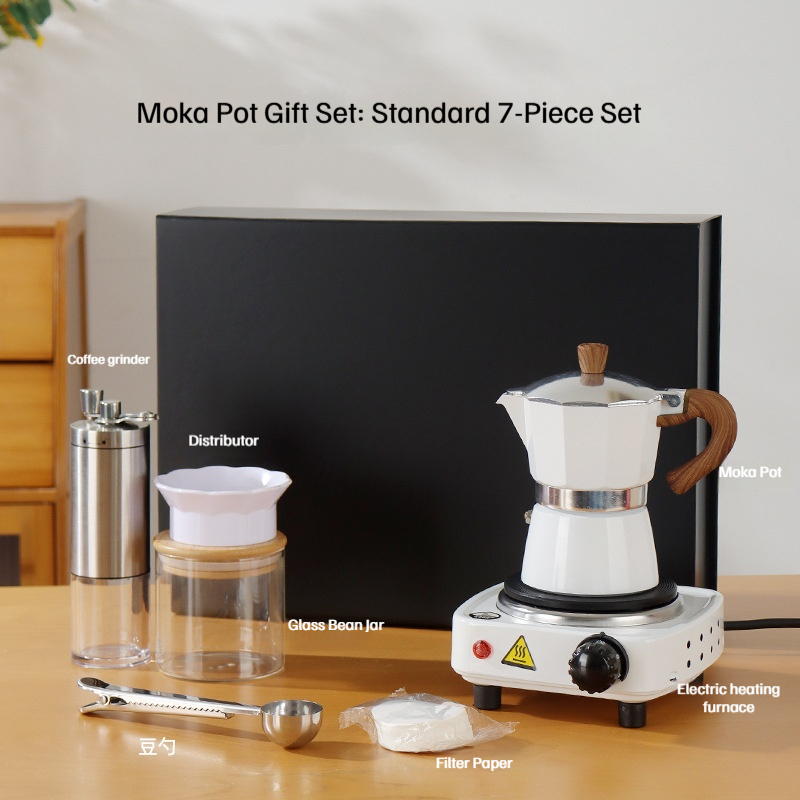 Coffret cadeau magnétique standard - ensemble de 7 pièces blanc