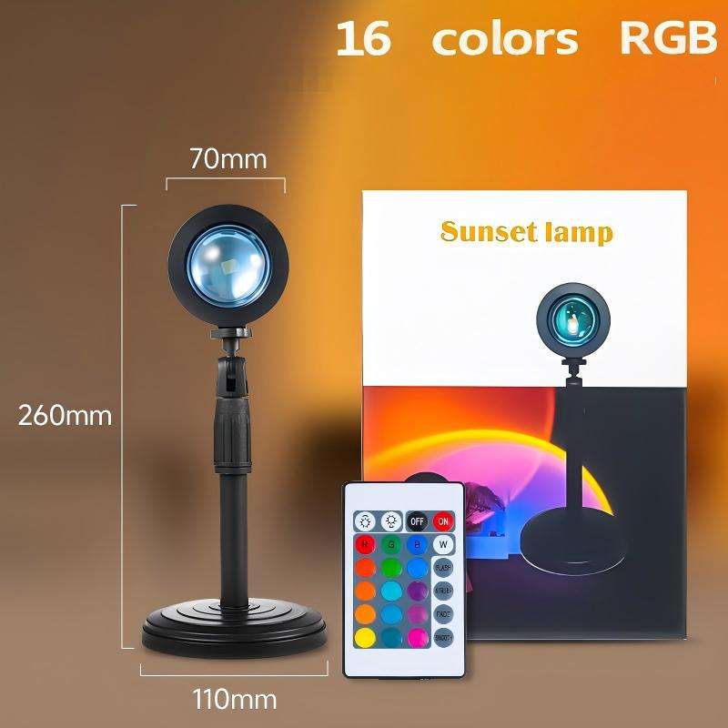 Hot Sale 16 Colors RGB Stretchable Sunset Light