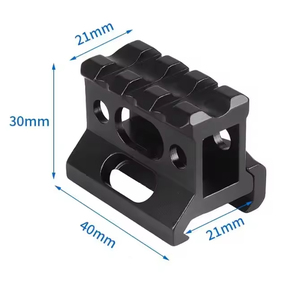 Support de montage sur rail Picatinny à 3 fentes en alliage d'aluminium, accessoire tactique compatible, équipement durable pour la chasse en extérieur, personnalisable OEM - Product Image 3