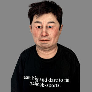 पुरुषों के मध्यम आयु वर्ग के पुरुष सिलिकॉन मास्क फिल्म-ग्रेड पूर्ण-सिर कोस्प्ले और प्रिंटर के लिए यथार्थवादी त्वचा बनावट के साथ - Product Image 2