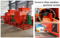 Trancheuse automatique de manioc en acier inoxydable de qualité alimentaire, machine à chips de manioc, équipement de traitement du tapioca