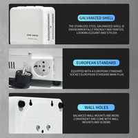 Régulateur de tension automatique monophasé SVC mural 5 kVA 10 kVA 15 kVA pour usage domestique, sortie CA 220 V, stabilisateurs SDW-1000VA