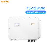 Système de stockage d'énergie solaire commercial Sunroko 75Kw 80Kw 100Kw 120Kw 125Kw Système solaire hybride triphasé