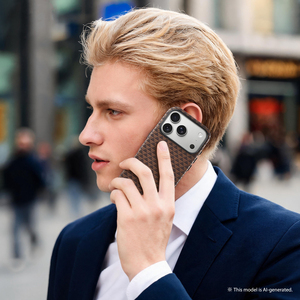 Carcasa de Teléfono de Cuero PU Imprimible, Diseño de Logotipo Personalizado, Funda Anticaídas Compatible con Modelos de iPhone 15 a iPhone 18 - Product Image 2