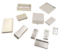 Pelindung Logam Presisi Buatan Khusus untuk Papan PCB SMT, Bingkai Pelindung RF EMI RFI Aluminium Perak, Dapat Menutupi Kotak Enklosur