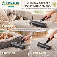 Brosse de toilettage auto-nettoyante réutilisable en plastique pour animaux de compagnie, peigne pour enlever les poils de chien et de chat, rouleau détachable, durable, hygiénique, ergonomique