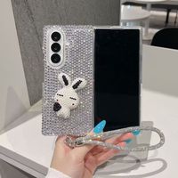 Casing Pelindung Ponsel Mewah Bertabur Berlian untuk Samsung Z Fold 8 Ultra 7 6 5 4 3 2 1