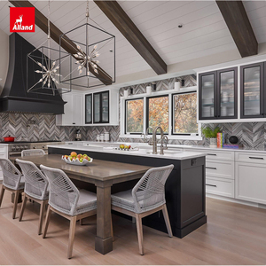 Allandgroup Design d'intérieur : Idées de couleurs foncées pour la cuisine, poutre de <span class=keywords><strong>plafond</strong></span> en noyer avec poutres de support, traverses et poutres de charpente - Product Image 4