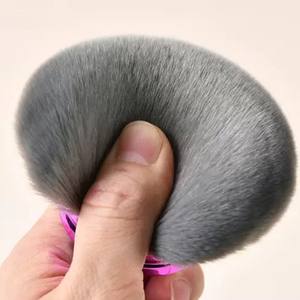 Pinceau de fond de teint de luxe 3 jours avec poils synthétiques moelleux style éventail pour application visage avec manche GZ RTS Commande mixte en gros - Product Image 3