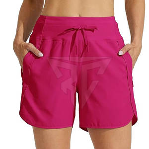 กางเกงขาสั้นกีฬาเอวสูงของผู้หญิงปากีสถานลำลองดีไซน์ไร้รอยต่อผ้ายืดระบายอากาศได้ดีฤดูร้อนมีไซส์พิเศษ - Product Image 3