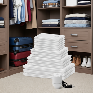 Sacs de rangement sous vide 100x70cm, lot de 15, pour économiser de l'espace, pour couettes, vêtements, organisation de la chambre - Product Image 2