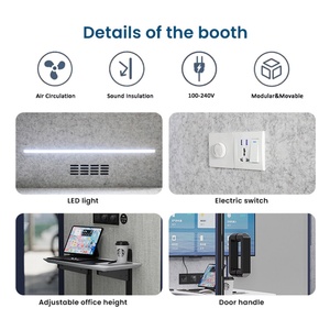 Cápsula de Oficina Móvil de Alta Calidad Directo de Fábrica, Cápsula de Oficina Silenciosa para Reuniones, Cápsula de Oficina para el Hogar, en Venta - Product Image 4