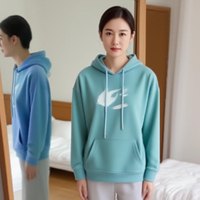 Sweat-shirt à capuche personnalisé, vêtements personnalisés, thermochromique, réactif à la chaleur, changeant de couleur, en coton, ample
