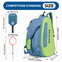 Sac de sport professionnel pour pickleball, badminton, tennis, avec compartiment séparé pour chaussures, grande capacité, multifonctionnel, rangement pour raquettes