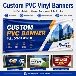 Lona de malla publicitaria de vinilo PVC de gran formato personalizada con impresión digital para ferias comerciales - Product Image 3