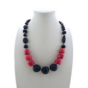 Best Quality Handmade Resin <b>Necklace</b> Irregular Shape Multicolor Beads Fashion Stylish Design Jewelry <b>Statement</b> Piece for Woman - Product Image 5