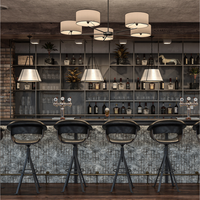 Solución de Diseño Interior de Pub de Lujo, Barra de Bar Personalizada, Decoración de Techo y Pared, Renovación Completa, Servicio EPC, Inversores Globales en Bares