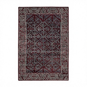 Alfombras Florales Hipoalergénicas de Lana Suave Hechas a Mano, Antideslizantes, Ecológicas y Aptas para Mascotas, para Sala de Estar, Dormitorio y Hogares Modernos - Product Image 1