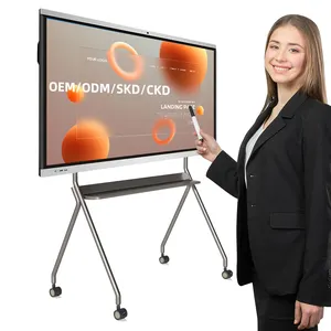 65 75 86 98 Interactive Whiteboard Touch Screen Smart White Board Creative Flat Panel LED 4K Display for School