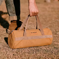 Sac de rangement cylindrique pour piquets de tente, résistant aux déchirures, multifonctionnel, organisateur d'accessoires de camping en plein air pour cordes, outils, voyage