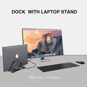 Đế Cắm 9 Trong 1 Tùy Chỉnh Đế Cắm Usbc Hiển Thị 4K30HZ Cổng Chia 1 Cổng USB Đa Cổng <span class=keywords><strong>HDMI</strong></span> <span class=keywords><strong>1.4</strong></span> Có Chân Đế Cho Máy Tính Xách Tay & Máy Tính Bảng - Product Image 6