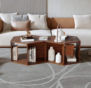 Tavolino <span class=keywords><strong>da</strong></span> caffè moderno Design speciale esagono MDF tavolino <span class=keywords><strong>da</strong></span> <span class=keywords><strong>salotto</strong></span> per la conservazione - Product Image 2