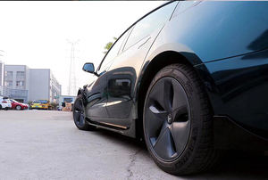 Jupes latérales en Fiber de carbone, lèvre avant, diffuseur arrière, ailes, garniture, Kits de corps large pour Tesla modèle <span class=keywords><strong>3</strong></span> - Product Image 6