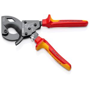 Cisailles à cliquet KNIPEX 95 36 250 avec poignées isolées et poignées multi-composants testées - Product Image 2