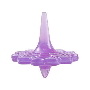 Juguetes Antiestrés - Spinners de Cristal Coloridos para las Puntas de los Dedos, Spinners Giratorios de Plástico Acrílico con Forma de Flor y Delfín, Juguetes para Aliviar el Estrés - Product Image 6