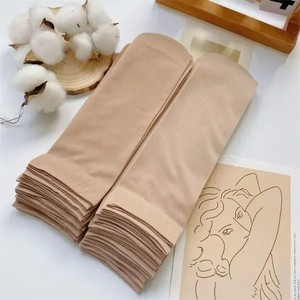 Korean Style Women's Knee High Stockings Thickened Solid Color Velvet Loose Fit Sweat Absorbing Anti Snagging Autumn Winter Wear - Product Image 1