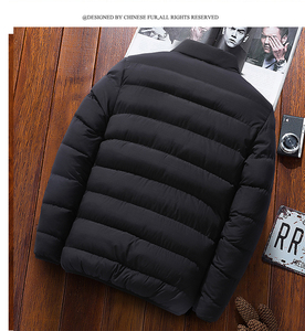 Blouson Coupe-Vent Sportif Hiver Homme Col Montant Fermeture Éclair Logo Respirant Extérieur Grande Taille Décontracté Vente en Gros - Product Image 3
