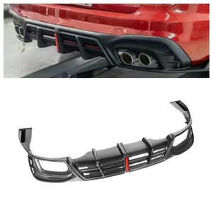 Diffusore Posteriore in Vera Fibra di Carbonio Stile A con Luce Freno LED per <span class=keywords><strong>Audi</strong></span> <span class=keywords><strong>A4</strong></span> B9.5 S4 <span class=keywords><strong>Sline</strong></span> 2021-2024, Splitter per Paraurti Posteriore - Product Image 1