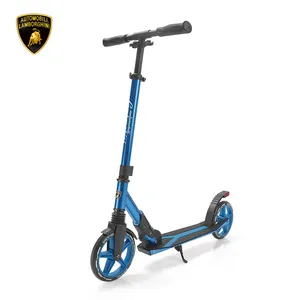 Lamborghini Scooter d'adolescent sous licence trottinette pour enfants avec Suspension 5 hauteur réglable Portable