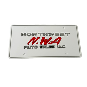 Placas de Matrícula de Metal PVC con Acabado Brillante Personalizadas de Fábrica para Motocicletas Estadounidenses de los Modelos 1963-1965, Grosor de 0.6mm-1mm, Runxian - Product Image 1